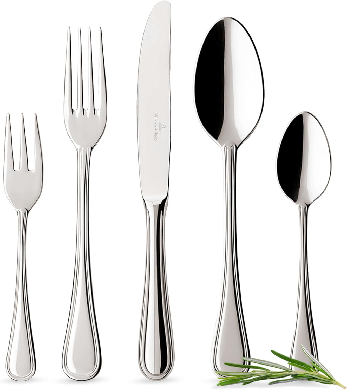 villeroy & boch neufaden merlemont couverts pour 6 personnes, 30 pièces, acier inoxydable
