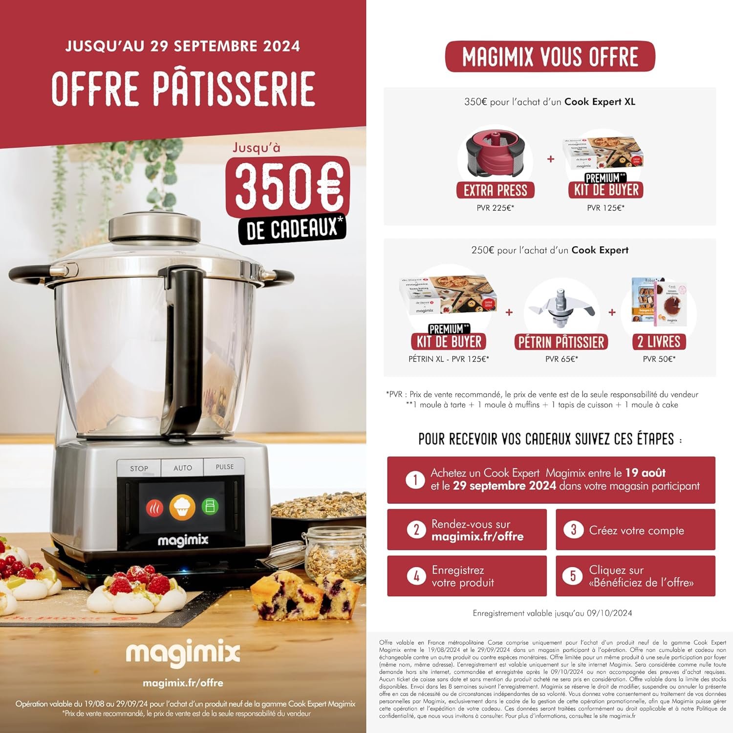magimix cook expert chrome 18900 robot cuiseur multifonction 3,5l, moteur professionnel, chrome mat