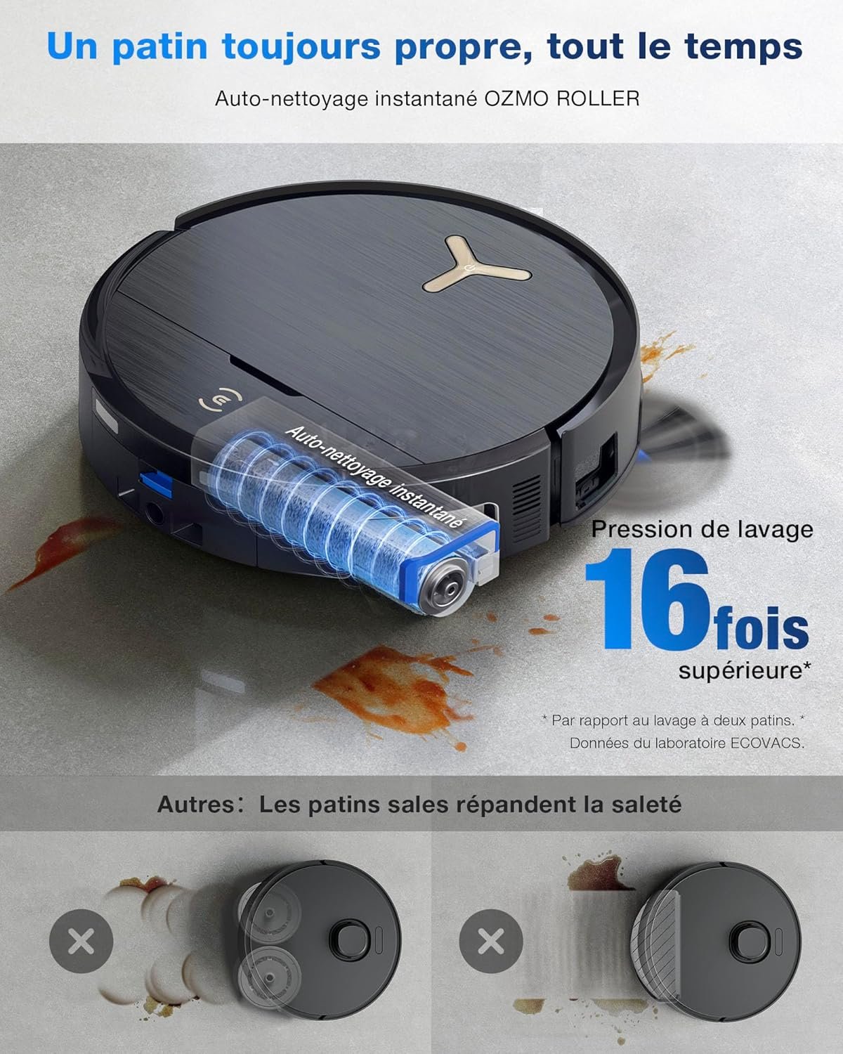 ecovacs deebot x9 pro omni robot aspirateur laveur