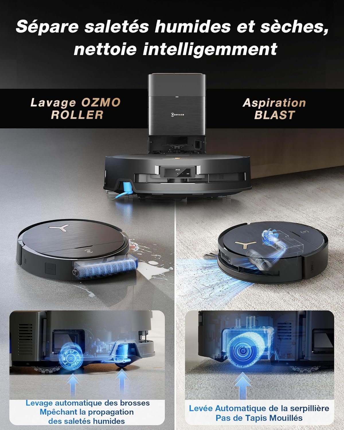 ecovacs deebot x9 pro omni robot aspirateur laveur