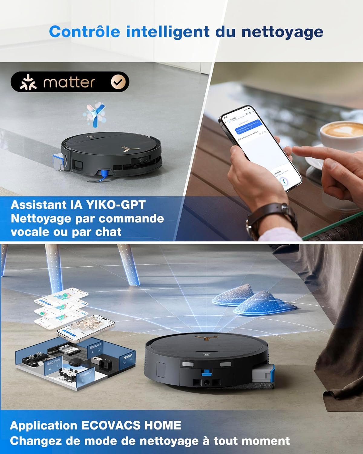 ecovacs deebot x9 pro omni robot aspirateur laveur
